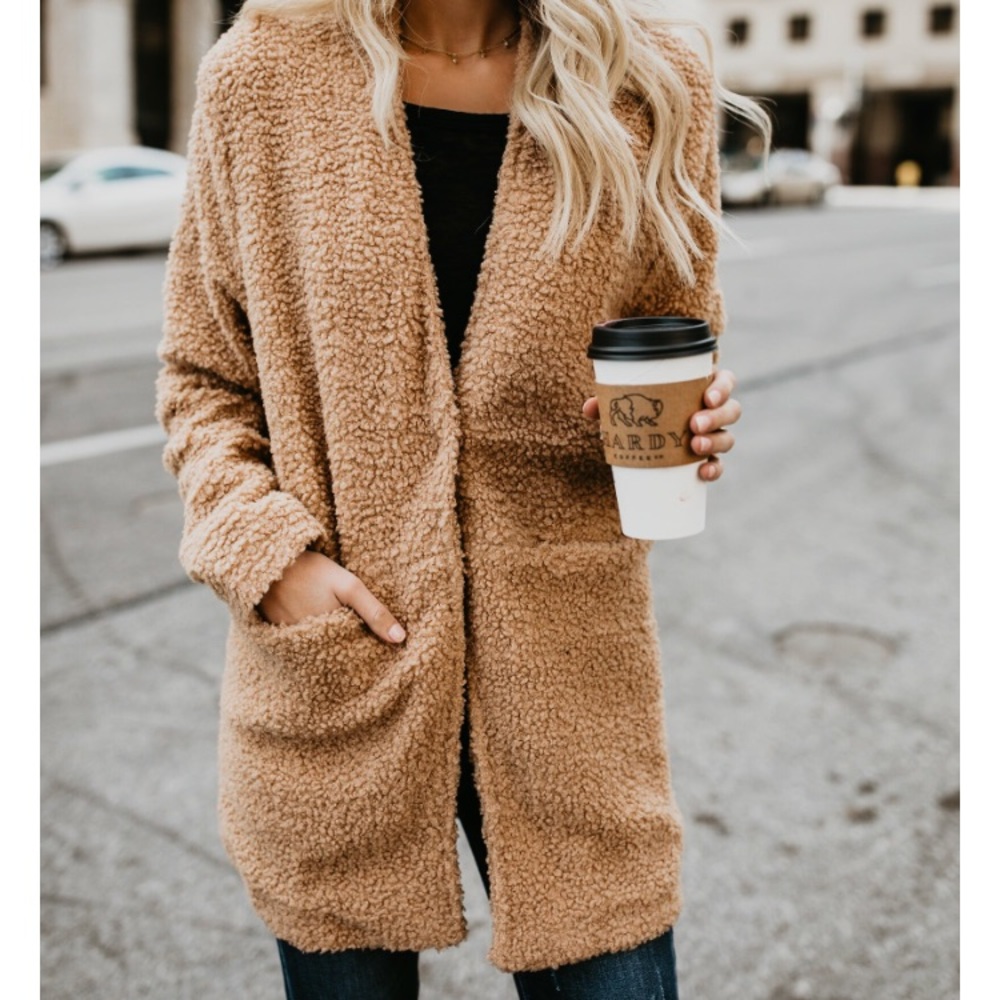 VICI Collection Teddy Bear Pocket Jacket
